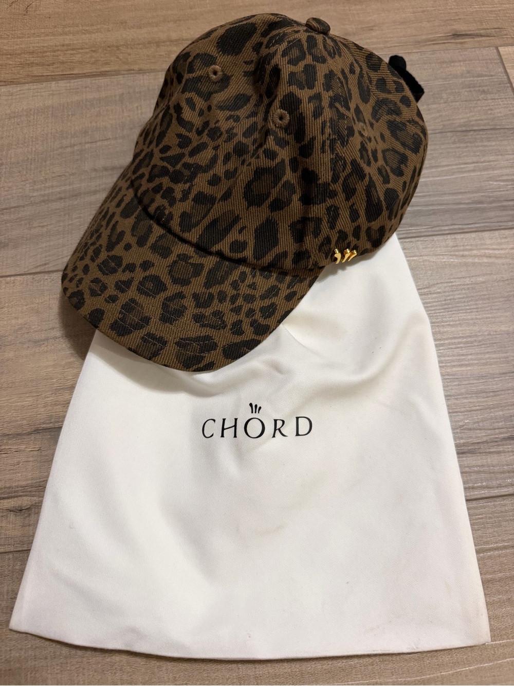 Chor Leopard-Print Baseball Cap in Brown and Black